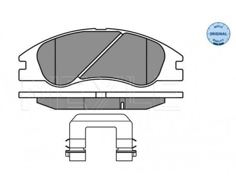 Brake Pad Set, disc brake MEYLE-ORIGINAL Quality 025 242 1817/W
