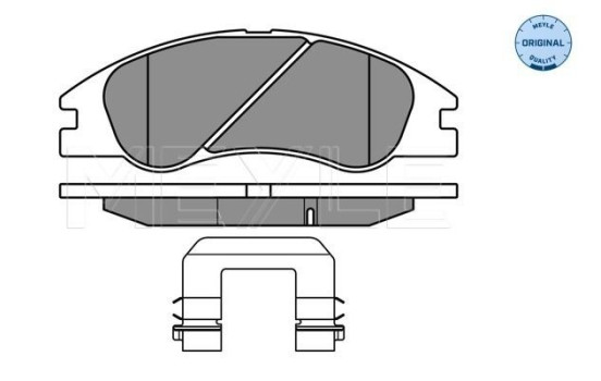 Brake Pad Set, disc brake MEYLE-ORIGINAL Quality 025 242 1817/W