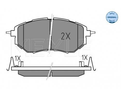 Brake Pad Set, disc brake MEYLE-ORIGINAL Quality 025 242 2218/W