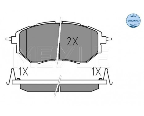 Brake Pad Set, disc brake MEYLE-ORIGINAL Quality 025 242 2218/W, Image 2