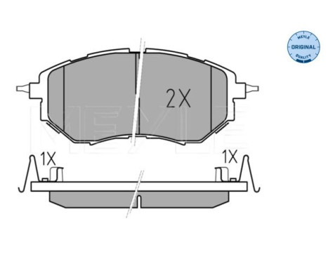 Brake Pad Set, disc brake MEYLE-ORIGINAL Quality 025 242 2218/W, Image 2