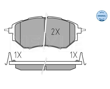 Brake Pad Set, disc brake MEYLE-ORIGINAL Quality 025 242 2218/W, Image 3