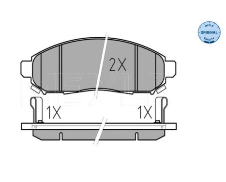 Brake Pad Set, disc brake MEYLE-ORIGINAL Quality 025 242 2716/W, Image 2