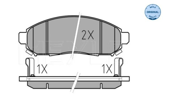 Brake Pad Set, disc brake MEYLE-ORIGINAL Quality 025 242 2716/W, Image 2