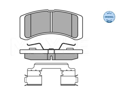 Brake Pad Set, disc brake MEYLE-ORIGINAL Quality 025 242 2914/W, Image 2
