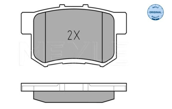 Brake Pad Set, disc brake MEYLE-ORIGINAL Quality 025 242 3114/W, Image 3