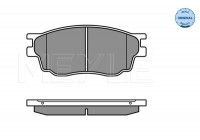 Brake Pad Set, disc brake MEYLE-ORIGINAL Quality 025 242 4616/W