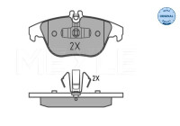 Brake Pad Set, disc brake MEYLE-ORIGINAL Quality 025 242 5418