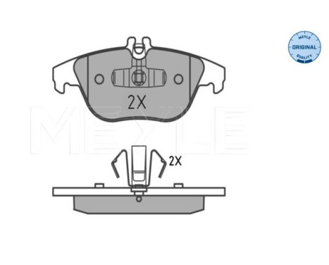 Brake Pad Set, disc brake MEYLE-ORIGINAL Quality 025 242 5418