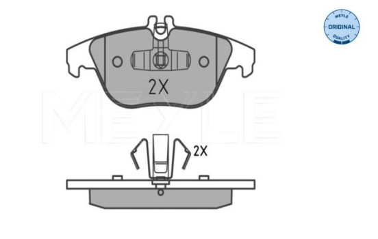 Brake Pad Set, disc brake MEYLE-ORIGINAL Quality 025 242 5418