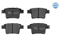 Brake Pad Set, disc brake MEYLE-ORIGINAL Quality 025 242 6017