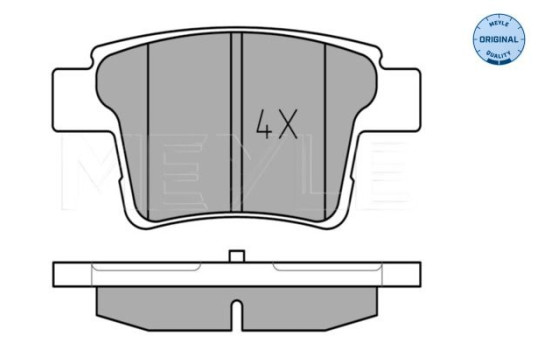 Brake Pad Set, disc brake MEYLE-ORIGINAL Quality 025 242 6017, Image 2