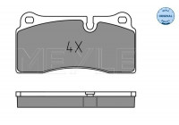 Brake Pad Set, disc brake MEYLE-ORIGINAL Quality 025 242 6118