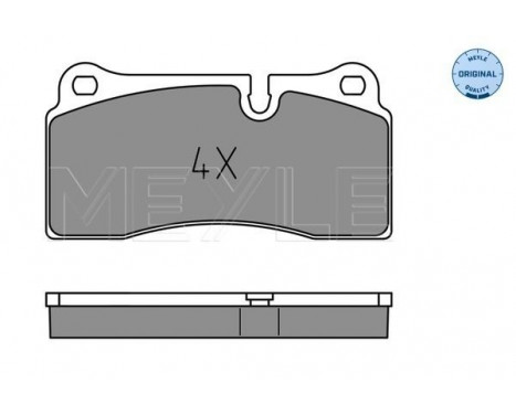 Brake Pad Set, disc brake MEYLE-ORIGINAL Quality 025 242 6118
