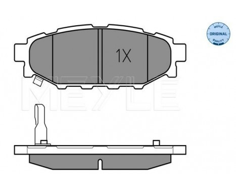 Brake Pad Set, disc brake MEYLE-ORIGINAL Quality 025 242 7114/W