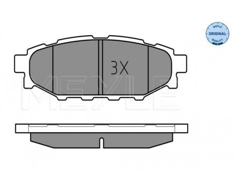 Brake Pad Set, disc brake MEYLE-ORIGINAL Quality 025 242 7114/W, Image 2