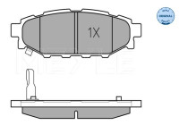 Brake Pad Set, disc brake MEYLE-ORIGINAL Quality 025 242 7114/W