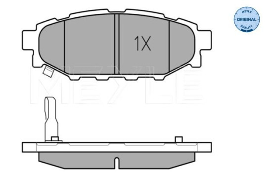 Brake Pad Set, disc brake MEYLE-ORIGINAL Quality 025 242 7114/W