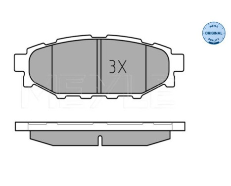 Brake Pad Set, disc brake MEYLE-ORIGINAL Quality 025 242 7114/W, Image 2