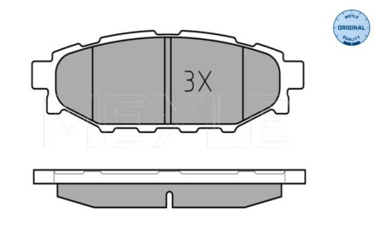 Brake Pad Set, disc brake MEYLE-ORIGINAL Quality 025 242 7114/W, Image 2