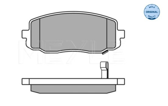 Brake Pad Set, disc brake MEYLE-ORIGINAL Quality 025 242 7516/W, Image 4