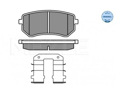 Brake Pad Set, disc brake MEYLE-ORIGINAL Quality 025 242 7614/W