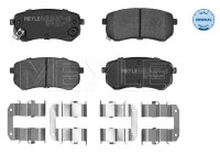 Brake Pad Set, disc brake MEYLE-ORIGINAL Quality 025 242 7614/W