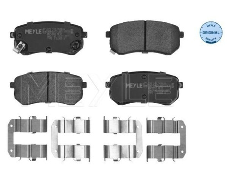 Brake Pad Set, disc brake MEYLE-ORIGINAL Quality 025 242 7614/W, Image 4