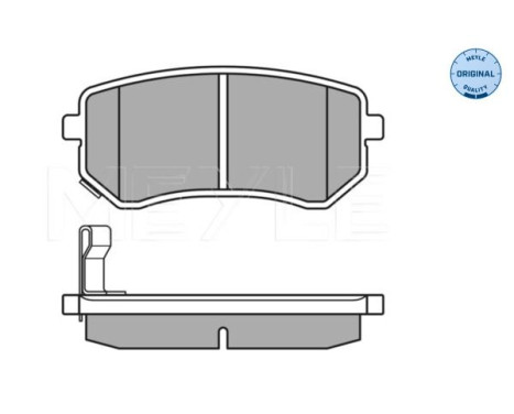 Brake Pad Set, disc brake MEYLE-ORIGINAL Quality 025 242 7614/W, Image 3