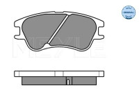 Brake Pad Set, disc brake MEYLE-ORIGINAL Quality 025 242 7713/W