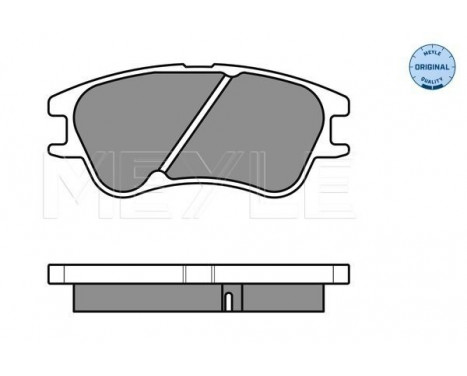 Brake Pad Set, disc brake MEYLE-ORIGINAL Quality 025 242 7713/W