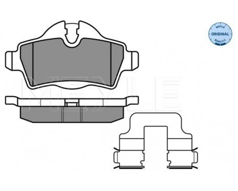 Brake Pad Set, disc brake MEYLE-ORIGINAL Quality 025 242 8917