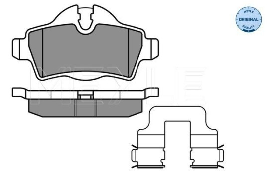Brake Pad Set, disc brake MEYLE-ORIGINAL Quality 025 242 8917