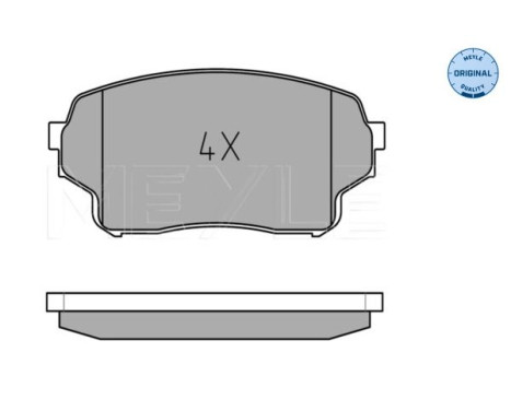 Brake Pad Set, disc brake MEYLE-ORIGINAL Quality 025 243 0115/W, Image 2