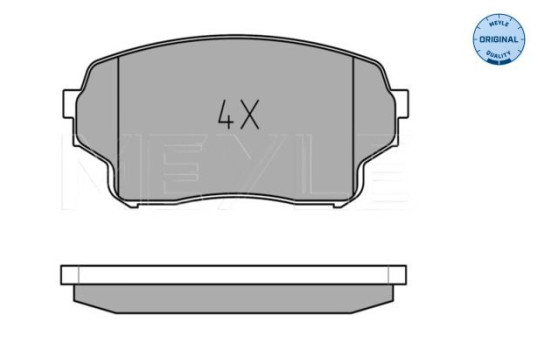 Brake Pad Set, disc brake MEYLE-ORIGINAL Quality 025 243 0115/W, Image 2