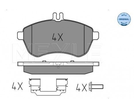 Brake Pad Set, disc brake MEYLE-ORIGINAL Quality 025 243 0620/K1