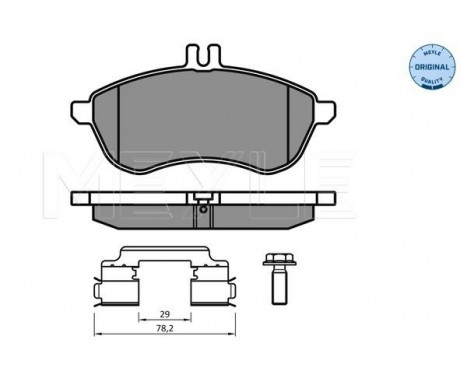 Brake Pad Set, disc brake MEYLE-ORIGINAL Quality 025 243 0620/K2