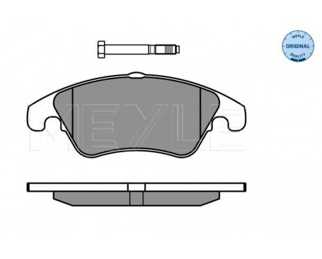 Brake Pad Set, disc brake MEYLE-ORIGINAL Quality 025 243 1019