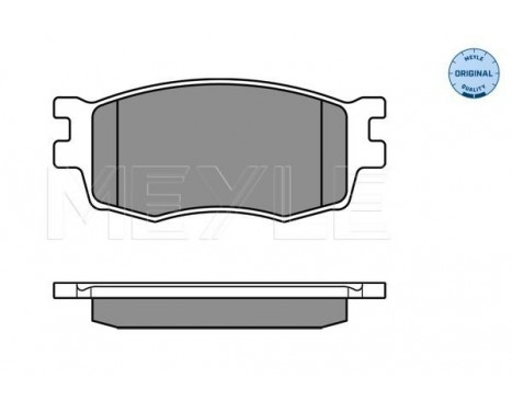 Brake Pad Set, disc brake MEYLE-ORIGINAL Quality 025 243 1717/W