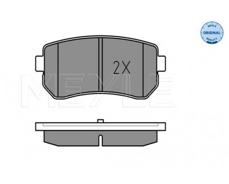 Brake Pad Set, disc brake MEYLE-ORIGINAL Quality 025 243 2015/W, Image 2