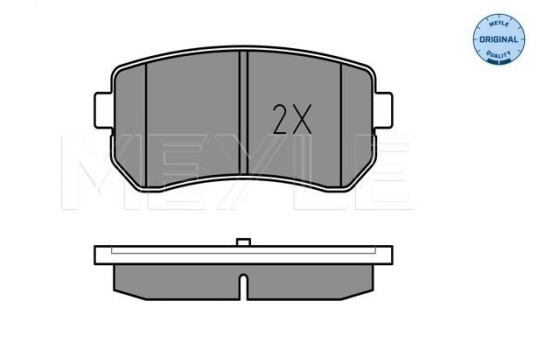 Brake Pad Set, disc brake MEYLE-ORIGINAL Quality 025 243 2015/W, Image 2