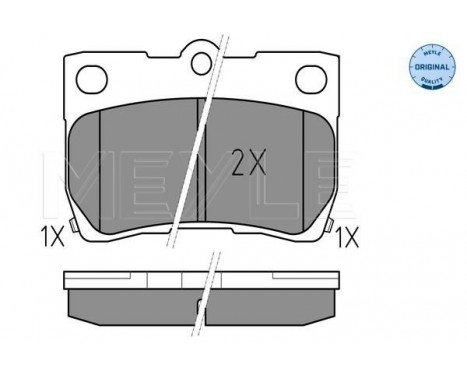 Brake Pad Set, disc brake MEYLE-ORIGINAL Quality 025 243 2315/W