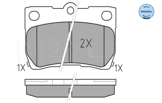 Brake Pad Set, disc brake MEYLE-ORIGINAL Quality 025 243 2315/W, Image 2