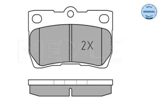 Brake Pad Set, disc brake MEYLE-ORIGINAL Quality 025 243 2315/W, Image 3