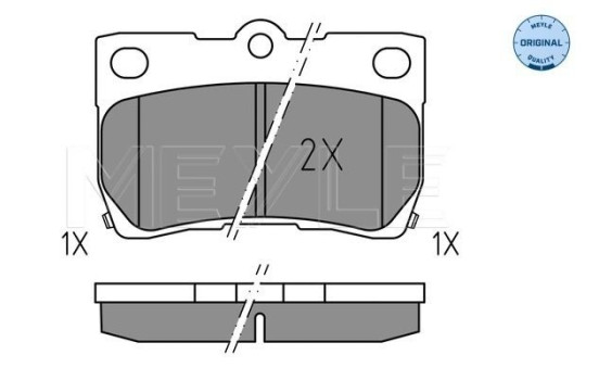 Brake Pad Set, disc brake MEYLE-ORIGINAL Quality 025 243 2317