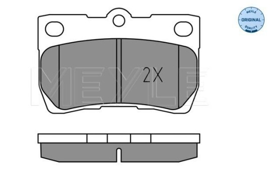 Brake Pad Set, disc brake MEYLE-ORIGINAL Quality 025 243 2317, Image 2