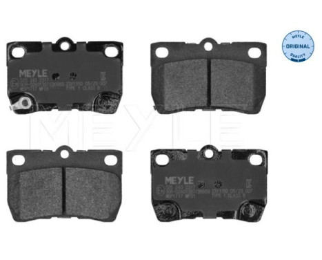 Brake Pad Set, disc brake MEYLE-ORIGINAL Quality 025 243 2317, Image 3