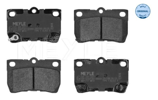 Brake Pad Set, disc brake MEYLE-ORIGINAL Quality 025 243 2317, Image 3