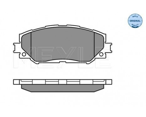 Brake Pad Set, disc brake MEYLE-ORIGINAL Quality 025 243 3617