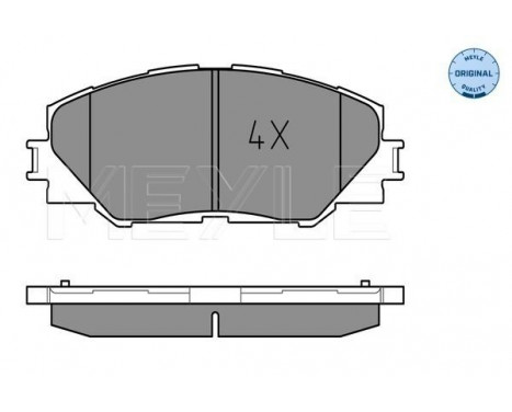 Brake Pad Set, disc brake MEYLE-ORIGINAL Quality 025 243 3717